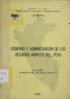 Gobierno y administración de los recursos hídricos del Perú
