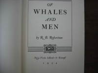 Of Whales and men