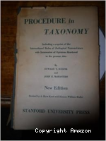 Procedure in taxonomy