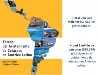 Estado de avistamiento de cetáceos en América Latina