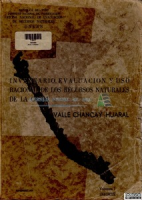 Inventario, evaluación y uso racional de los recursos naturales de la costa: Valle Chancay-Huaral