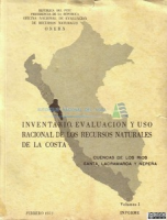 Inventario, evaluación y uso Racional de los recursos naturales de la costa Cuencas de los ríos Santa, Lacramarca y Nepeña