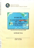 Forum El Fenómeno El Niño 1997-1998. Evolución, Pronóstico y Mitigación