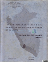 Inventario, evaluación y uso racional de los recursos naturales de la costa Cuenca del río Grande (Nazca)