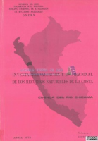 Inventario, evaluación y uso racional de los recursos naturales de la costa Cuenca del Río Chicama