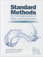 Standard methods for the examination of water and wastewater